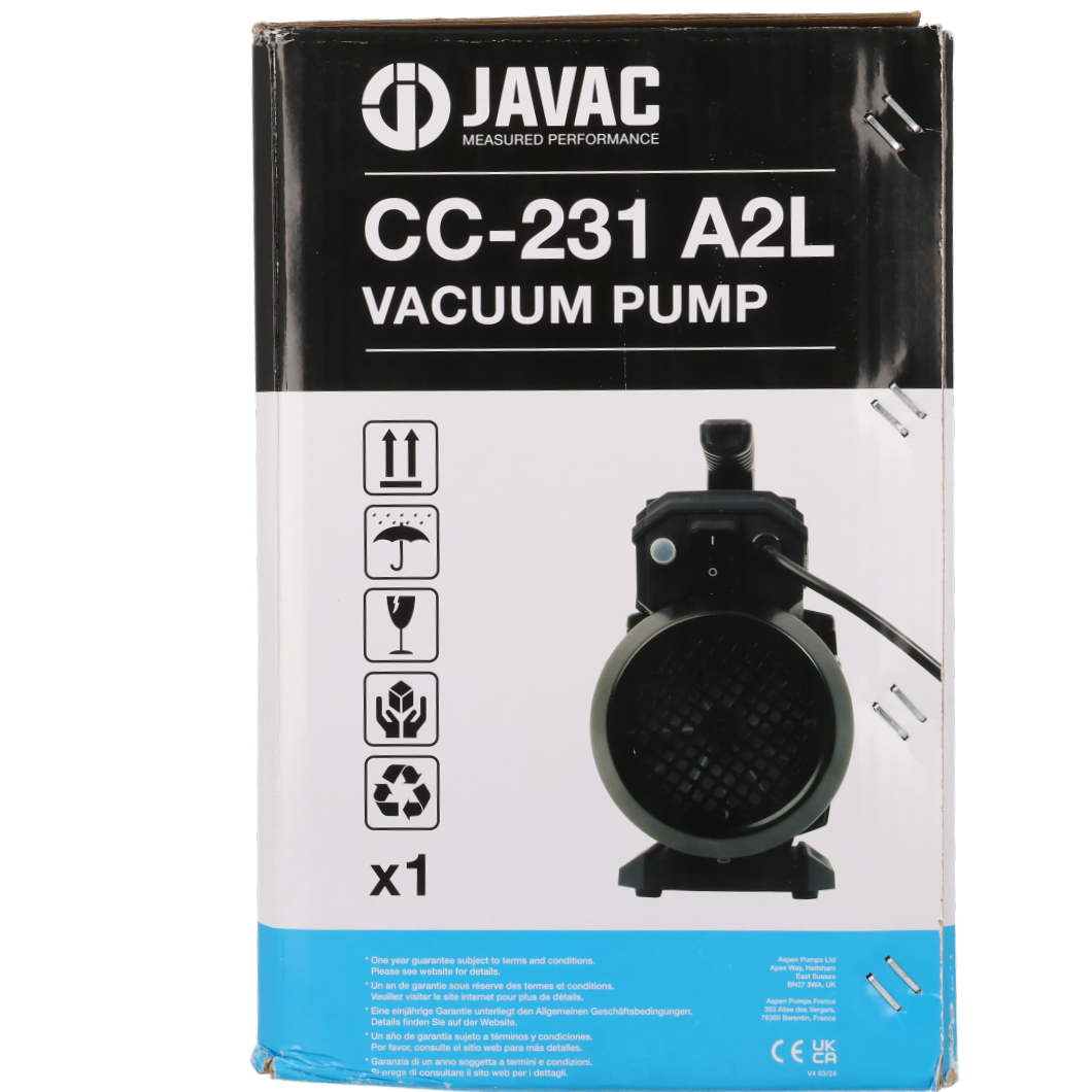 CC-231-A2L 8.9CFM A2L/A3 Ammonia Vacuum Pump UK | Javac | Aspen